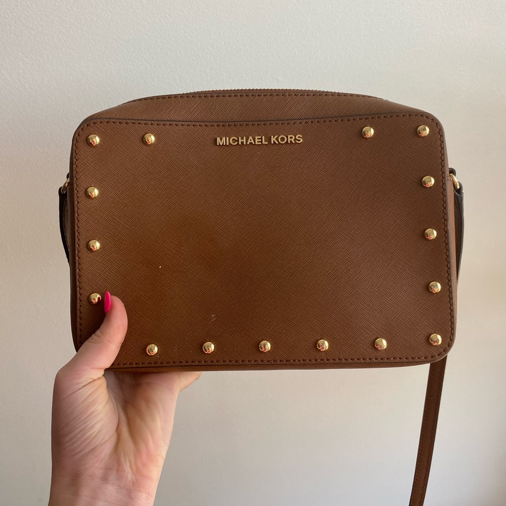 brown michael kors purse